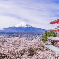 Quand le soleil se lève au Mont Fuji…